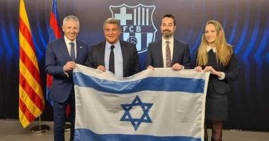 هجوم على متجر برشلونة بسبب صفقة الرعاية الإسرائيلية شاهد الفيديو التفاصيل الكاملة