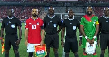 هطول الأمطار الغزيرة على ملعب 4 أغسطس قبل بداية مباراة مصر وبوركينا فاسو